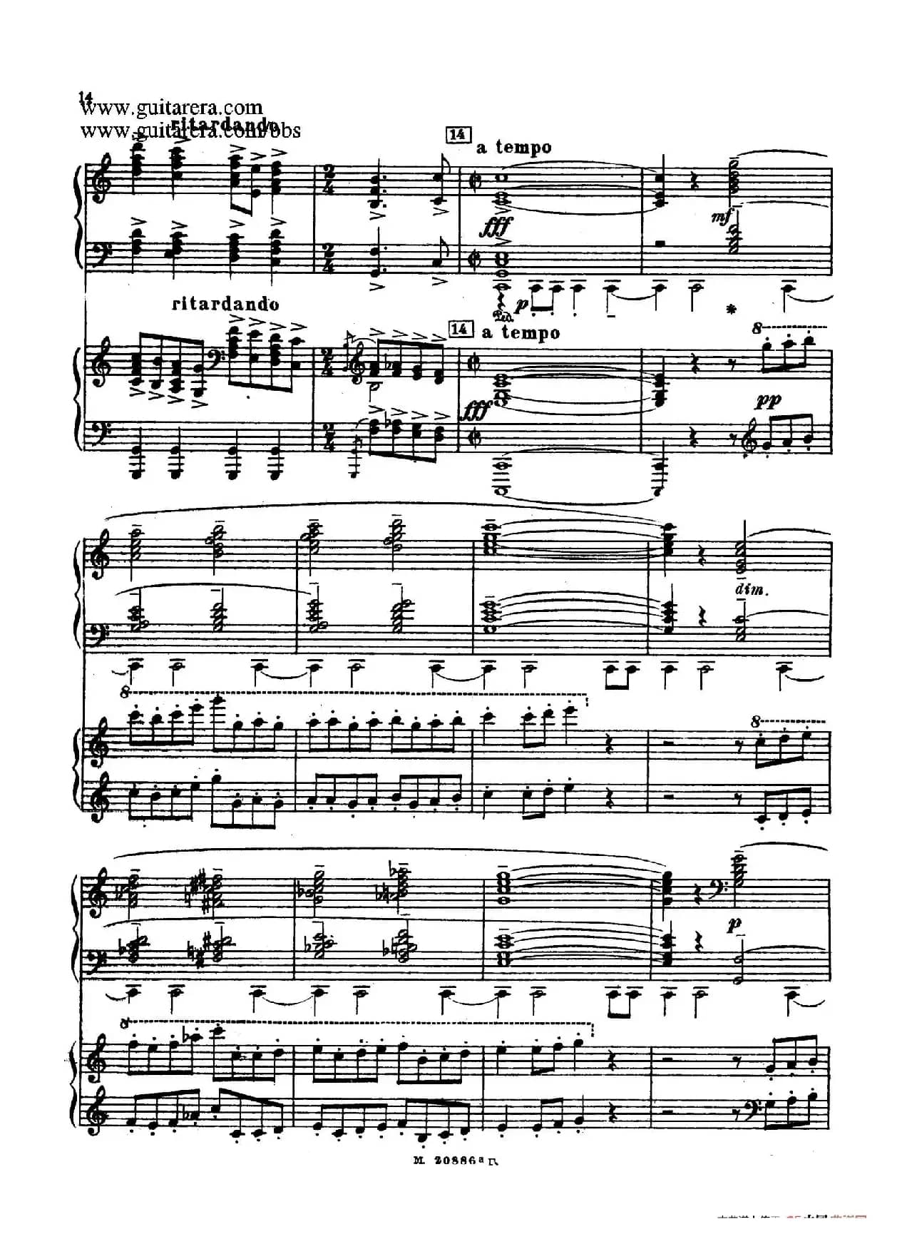 第二双钢琴组曲 Suite for Two Pianos No.2 Op.17（1. 引子 Introduction）
