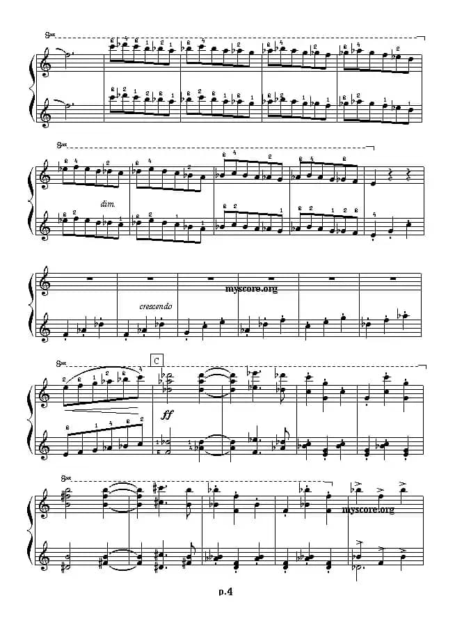 艾金娜与马塞拉涅尼亚双人舞（四手联弹之一）