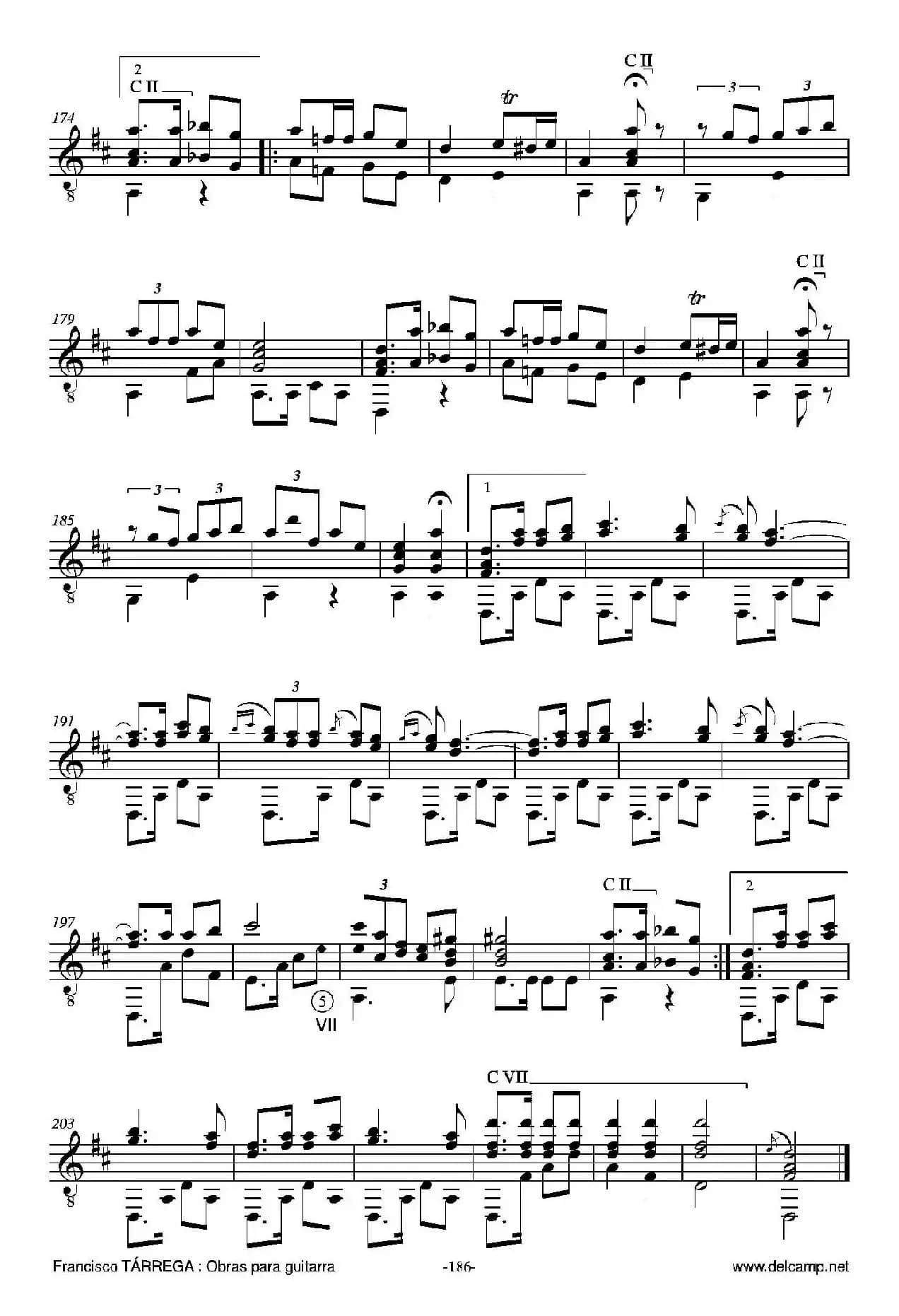 《塔雷加作品全集》第10部分（古典吉他）