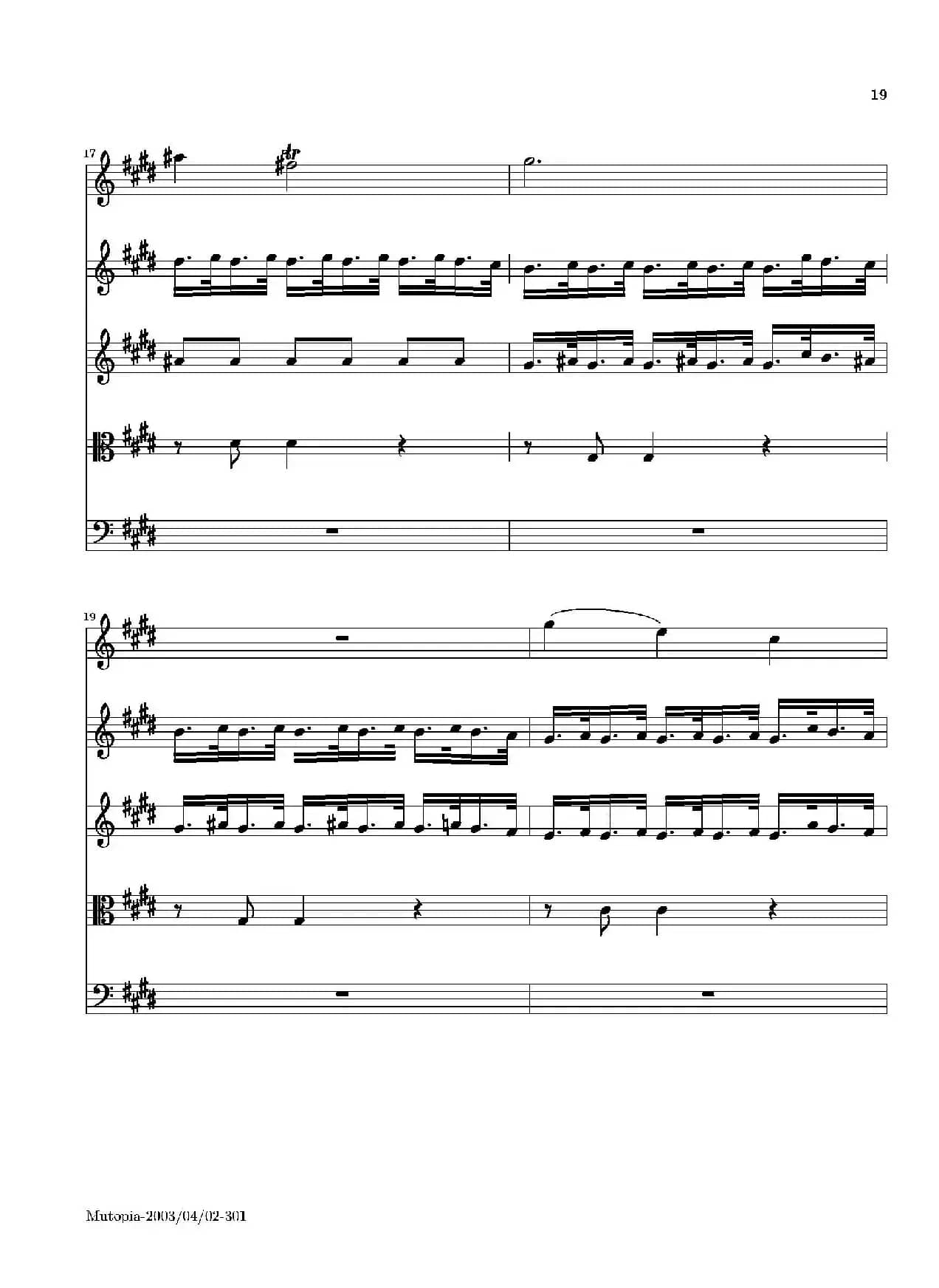 La Primavera·Spring（四季·春）（弦乐协奏曲总谱）