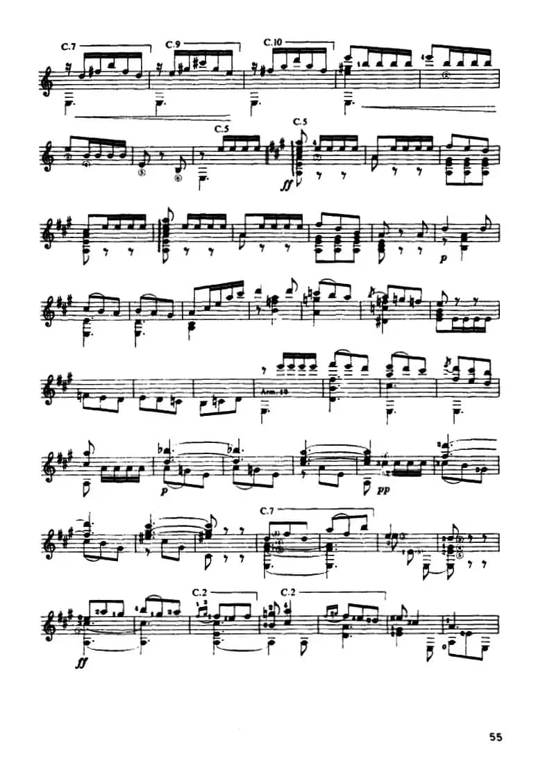 奏鸣曲·第三乐章（古典吉他）