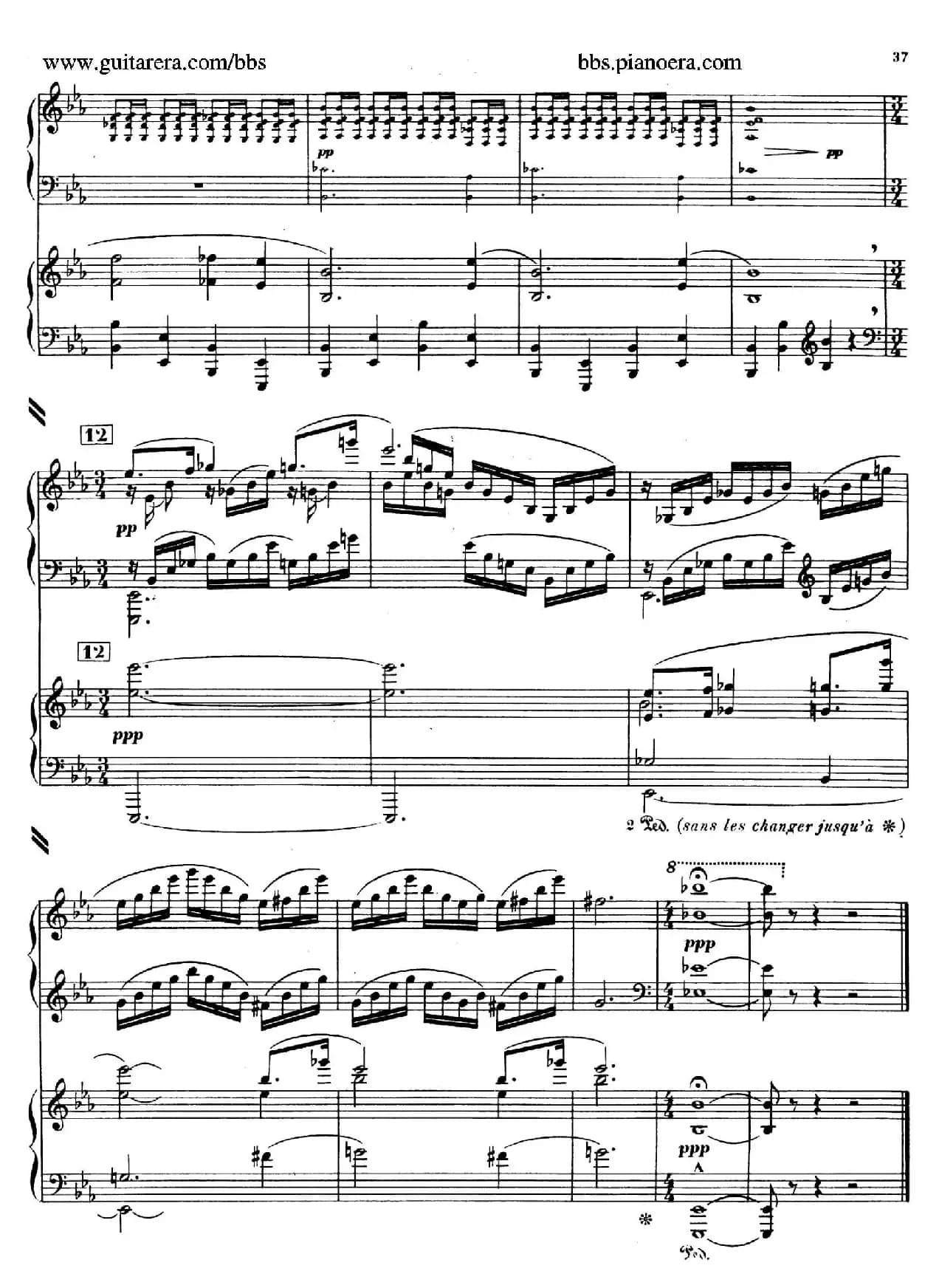 Piano Concerto in c-sharp Minor(升c小调钢琴协奏曲·第二乐章)