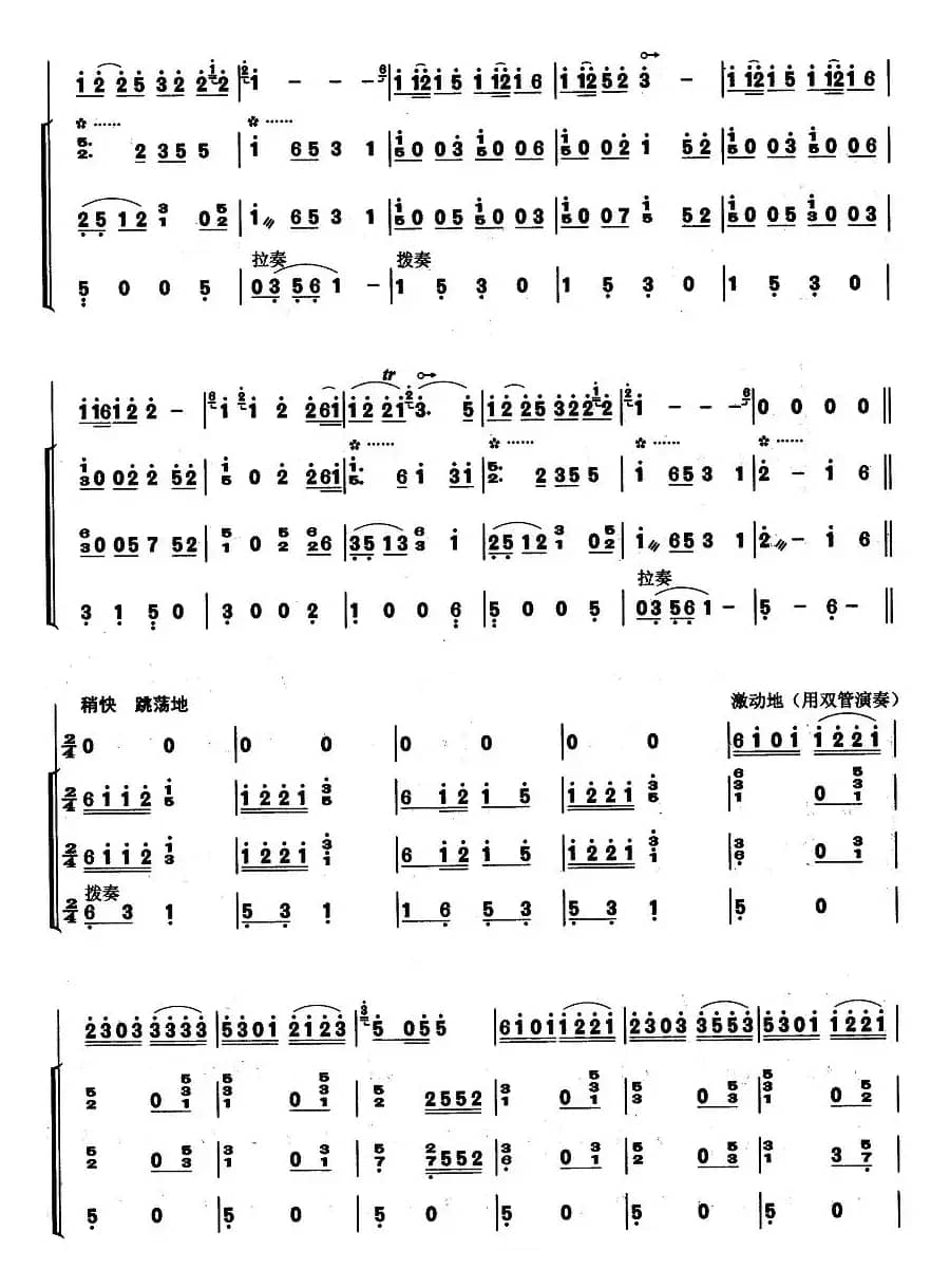 竹林深处（葫芦丝+琵琶+扬琴+低音提琴）