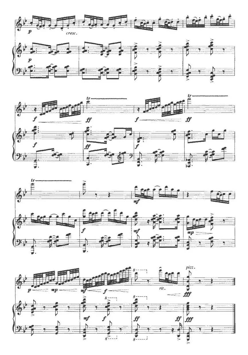 春天锣鼓（小提琴+钢琴）