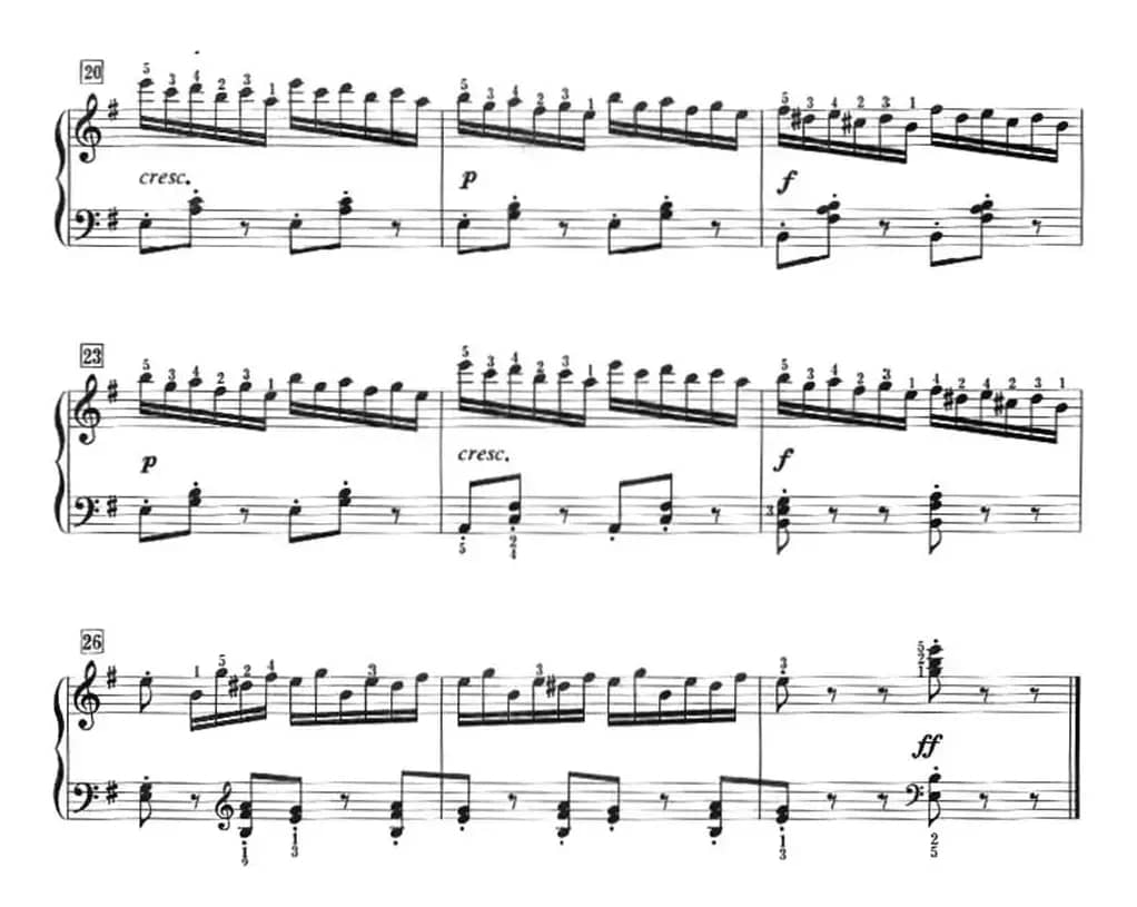 50首莱蒙钢琴练习曲 作品37（NO.22）