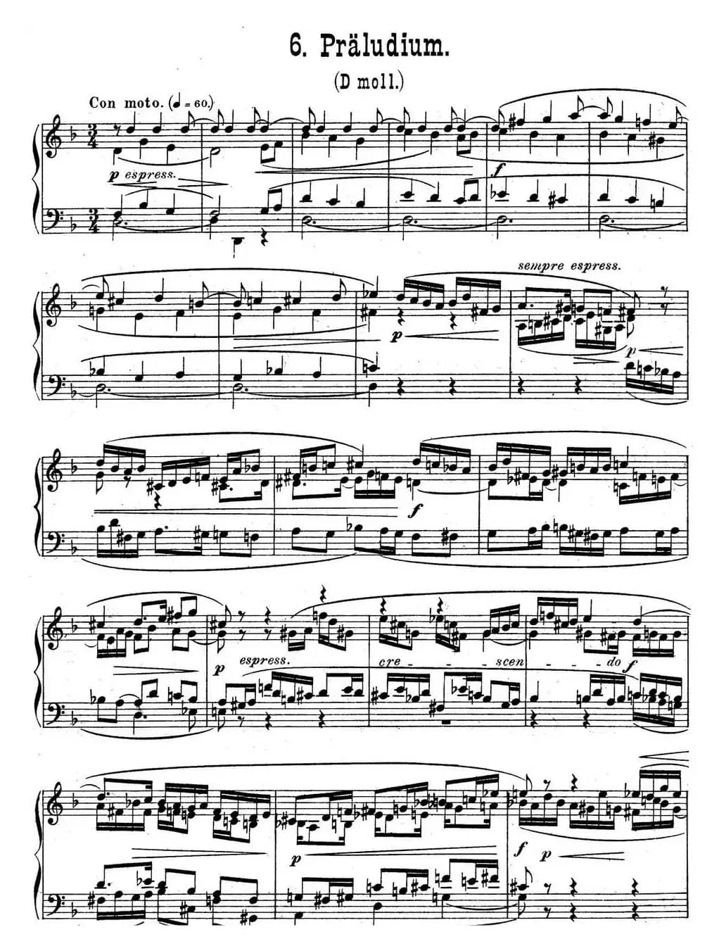 6 Preludes and Fugues Op.99（6首前奏曲与赋格·6）