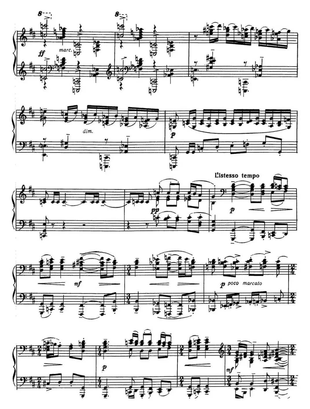 拉赫玛尼诺夫 音画练习曲17或18 Etudes tableaux Op.39 No.9