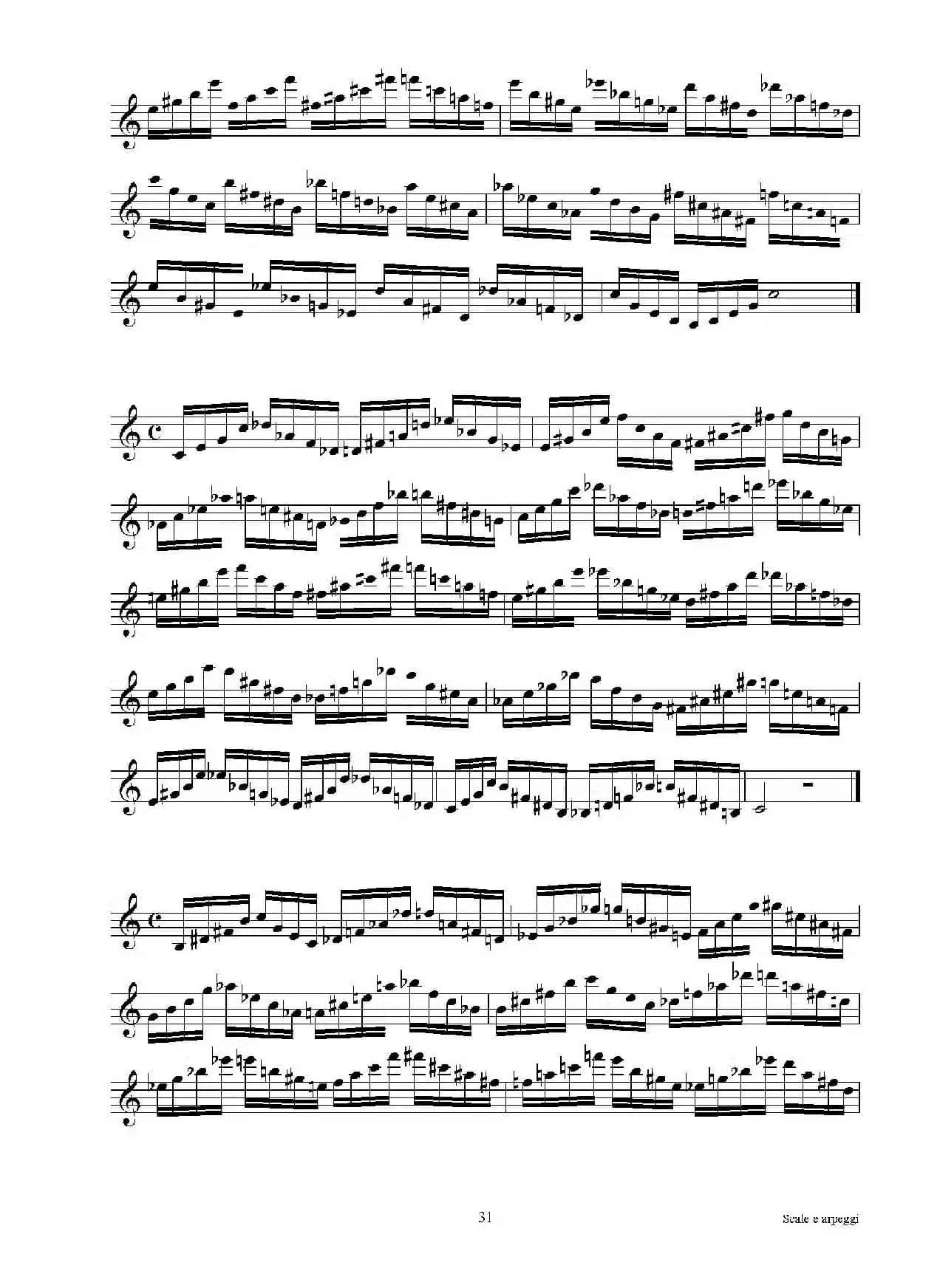 实用的萨克斯音阶练习曲集（P31——46）