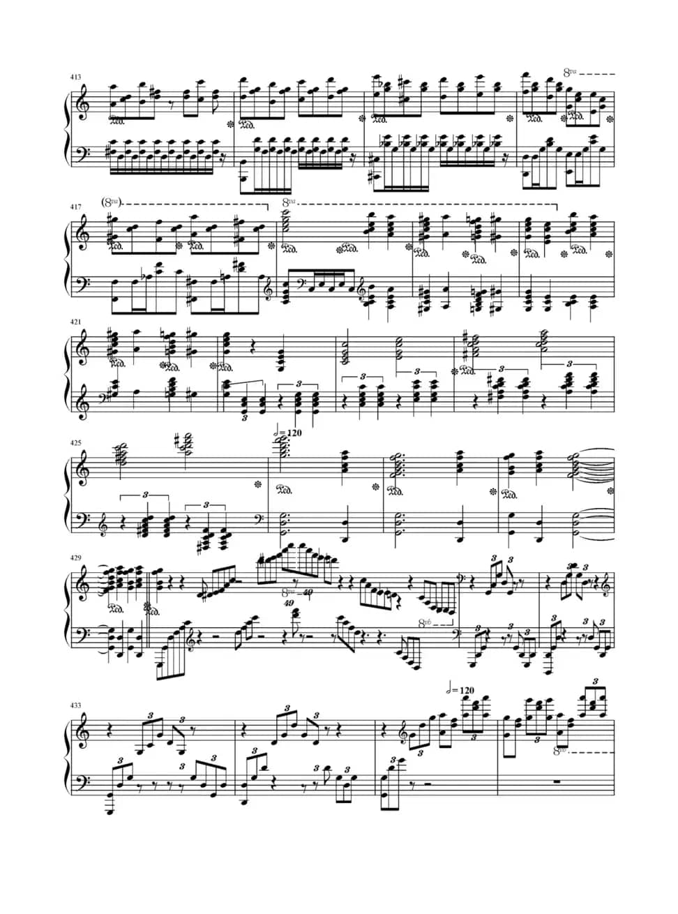 c小调第二钢琴协奏曲第三乐章独奏版