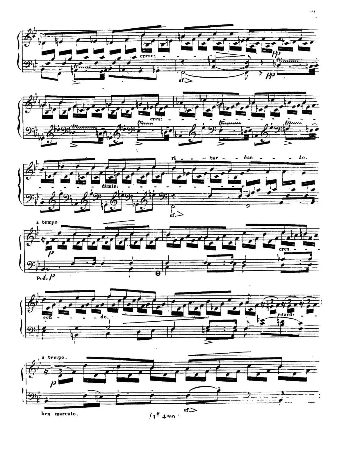 24 Exercices et Preludes Op.21（24首前奏练习曲·17）