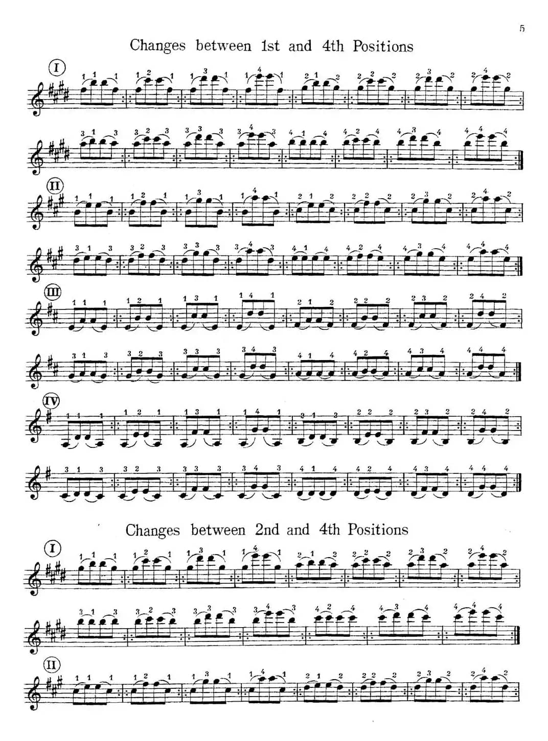 小提琴换把练习曲（第一部分）