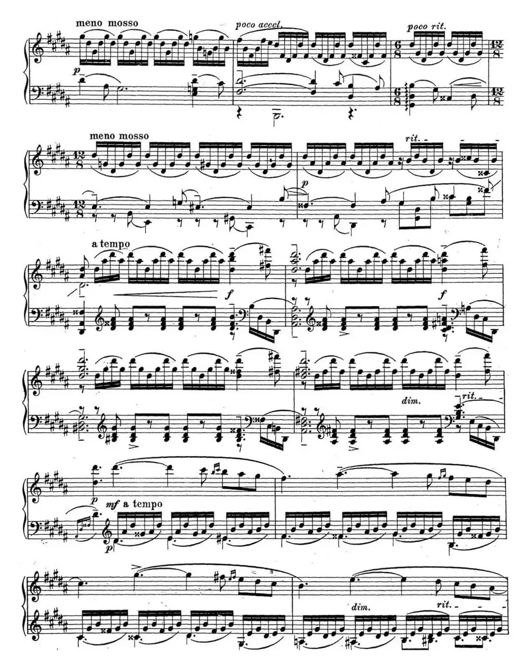 拉赫玛尼诺夫 钢琴前奏曲23 升G小调 Op.32 No.12