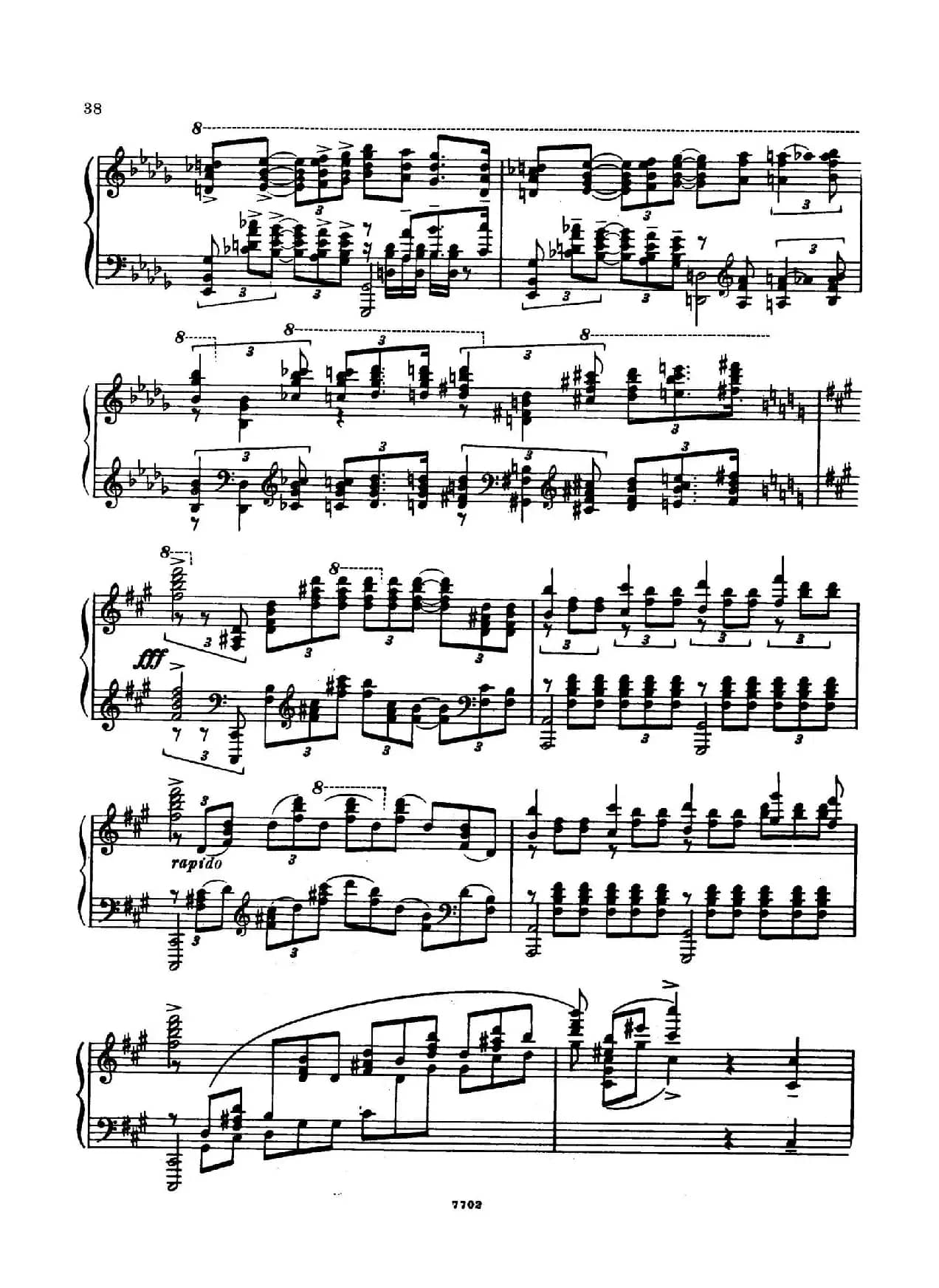 升f小调第一钢琴协奏曲 Op.1（双钢琴版）