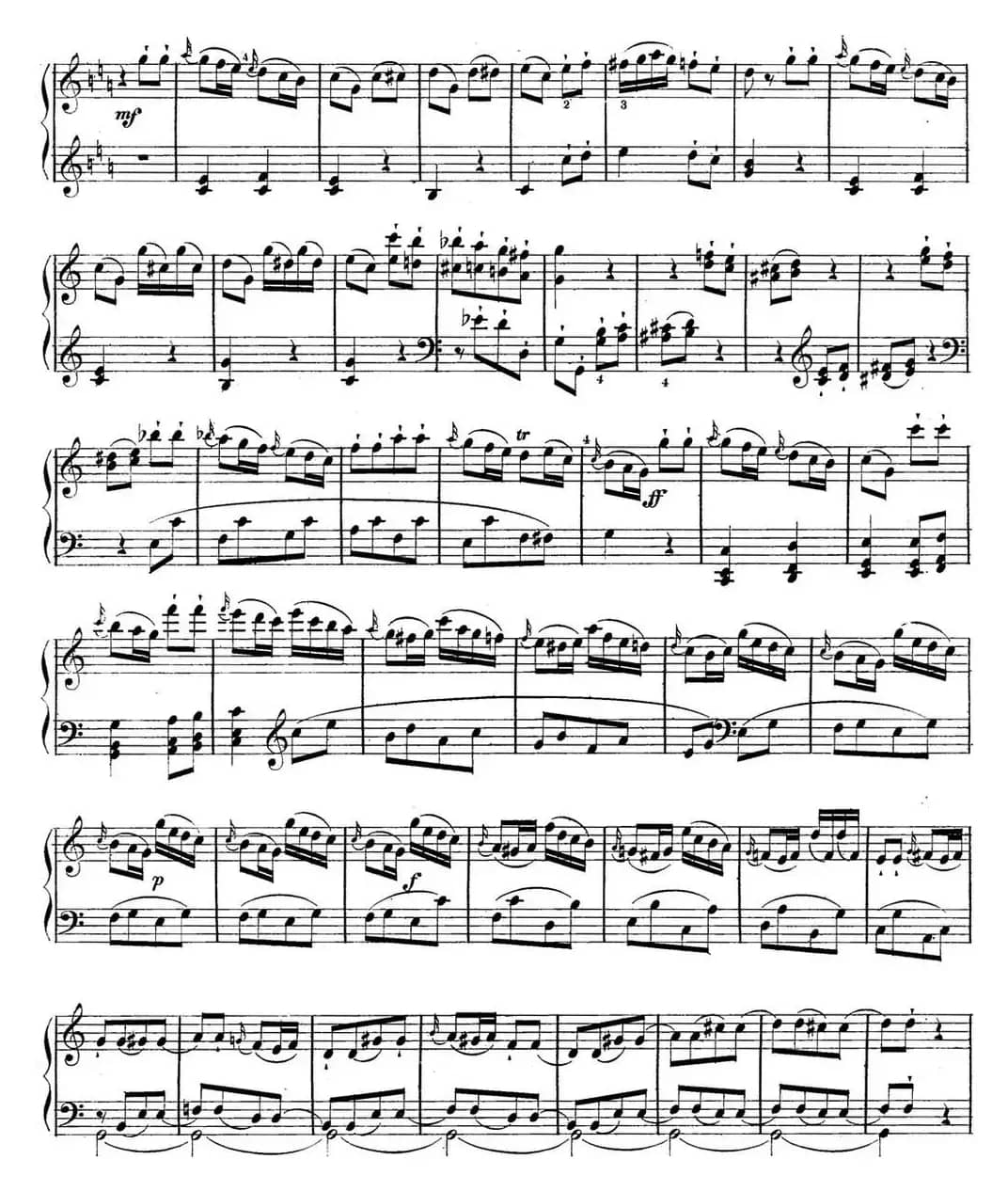 海顿 钢琴奏鸣曲 Hob XVI 48 in C major