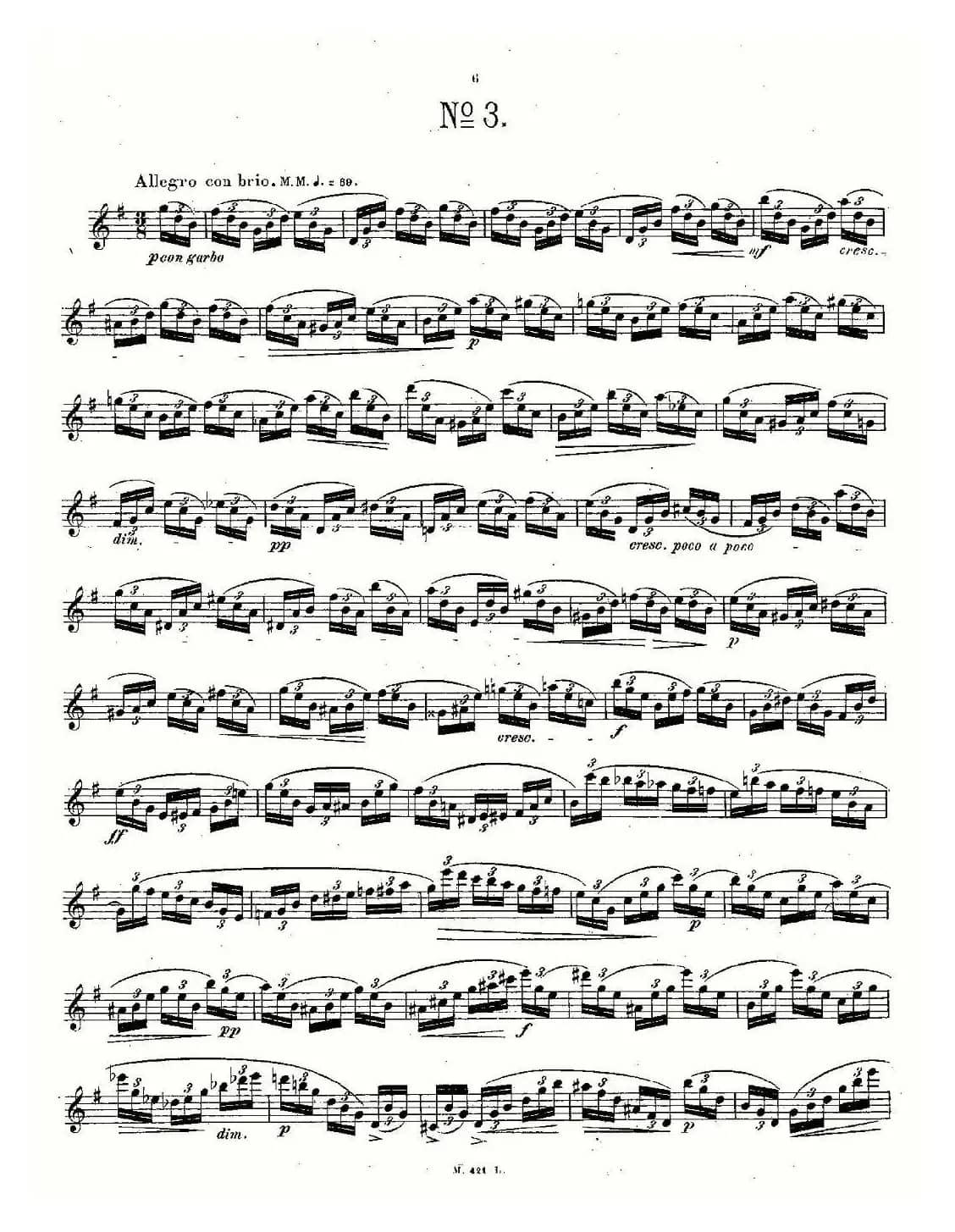 24首长笛练习曲 Op.15 之1—5