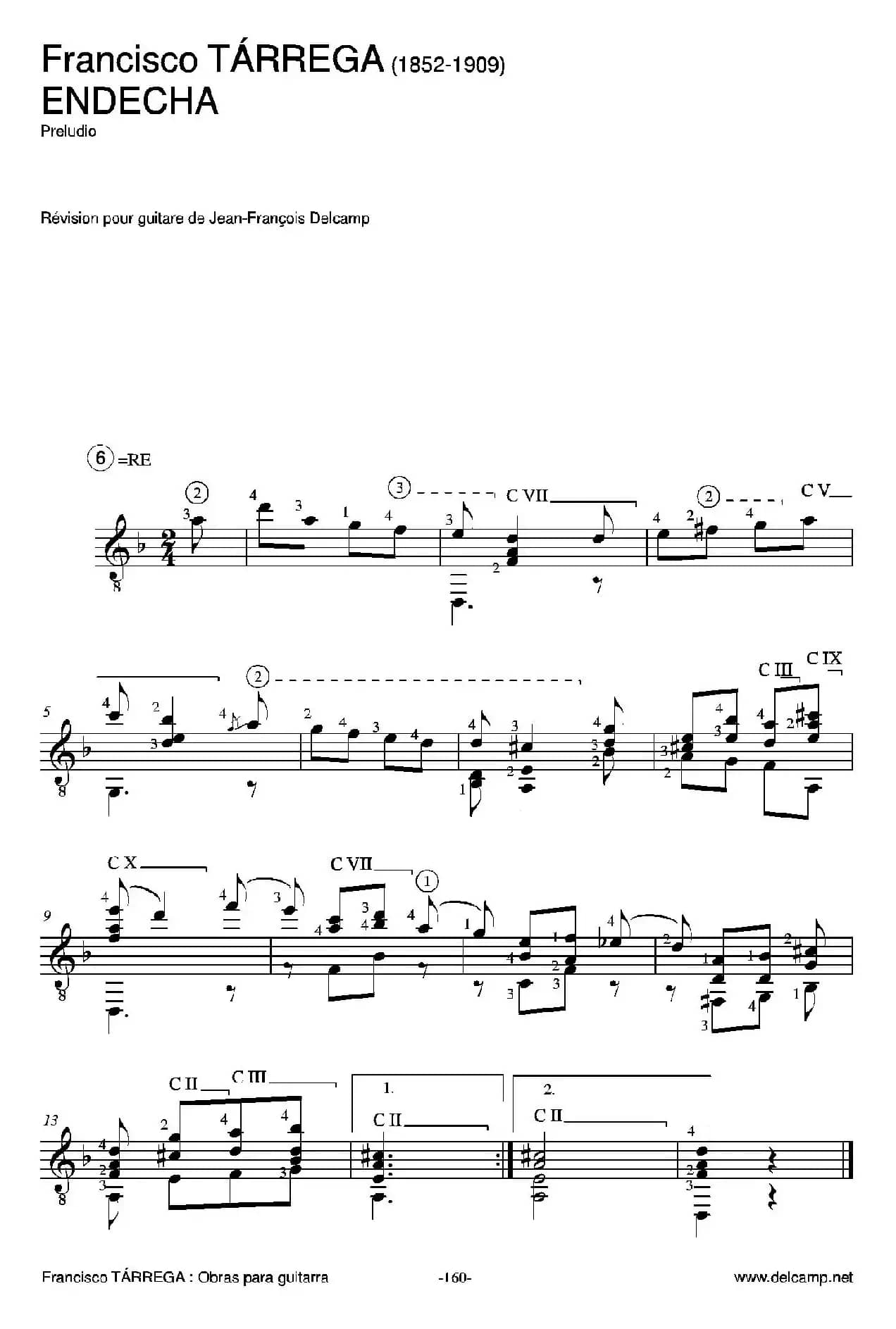 《塔雷加作品全集》第9部分（古典吉他）