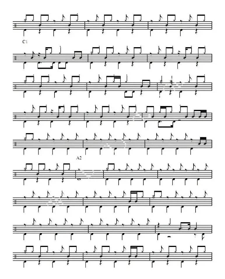 爵士鼓谱：伤心的人别听慢歌