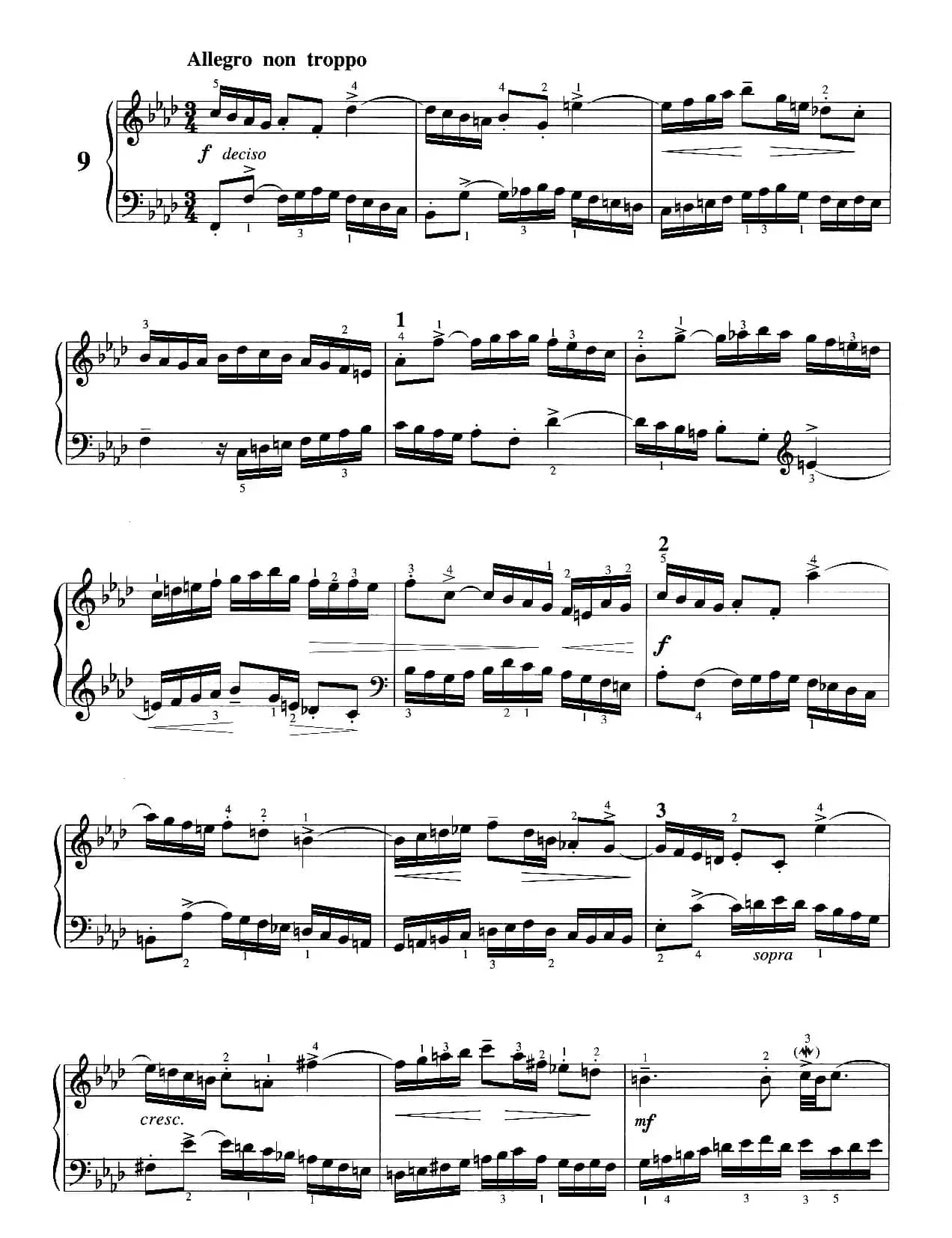 二部创意曲 No.9（人音2000.10首版）