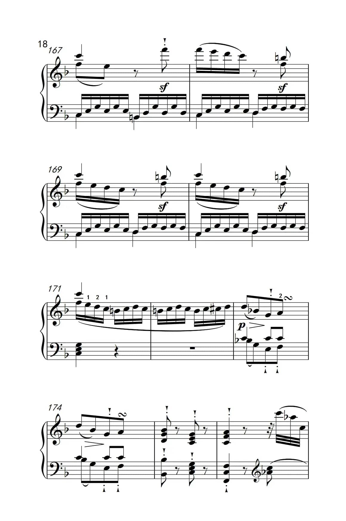 奏鸣曲 Opus 10 Nr.2 第一乐章（贝多芬奏鸣曲集 2）