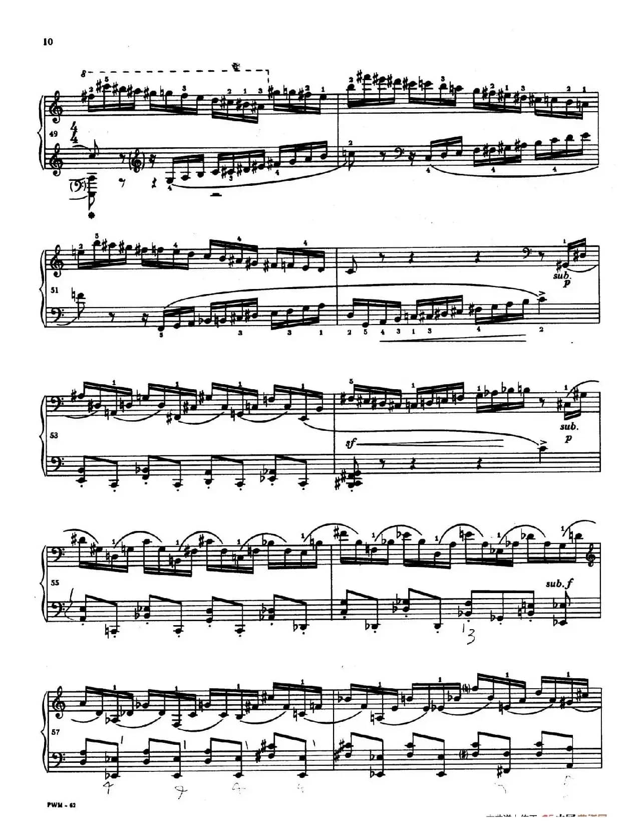 Two Studies（2首练习曲 1. 快板）