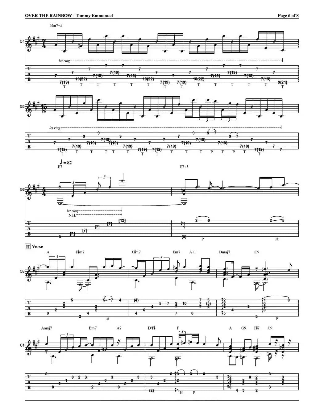 tommy emmanuel：over the rainbow（指弹吉他）