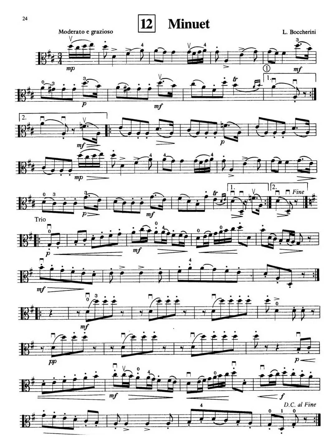 Minuet（中提琴）