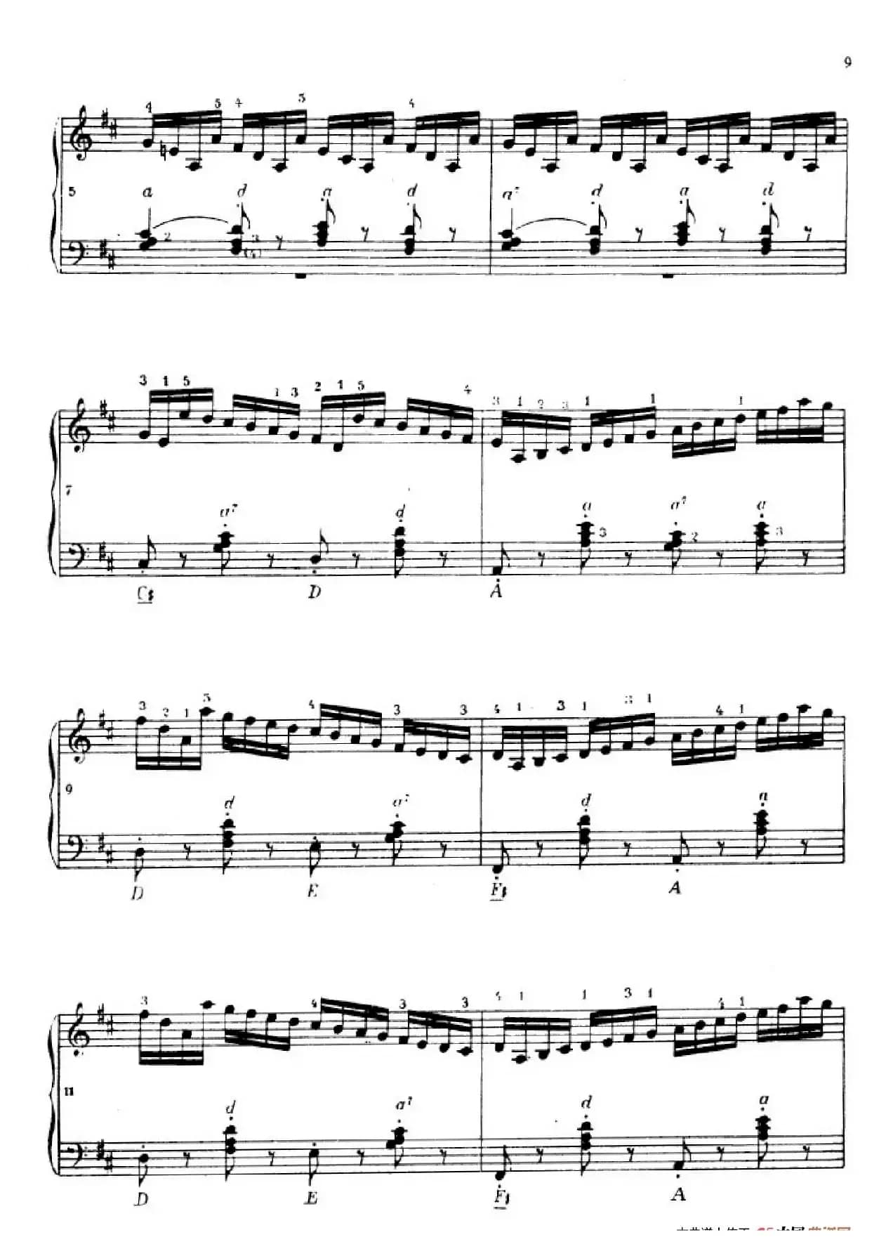 《车尔尼手风琴练习曲集》第Ⅳ册（第1——2首）