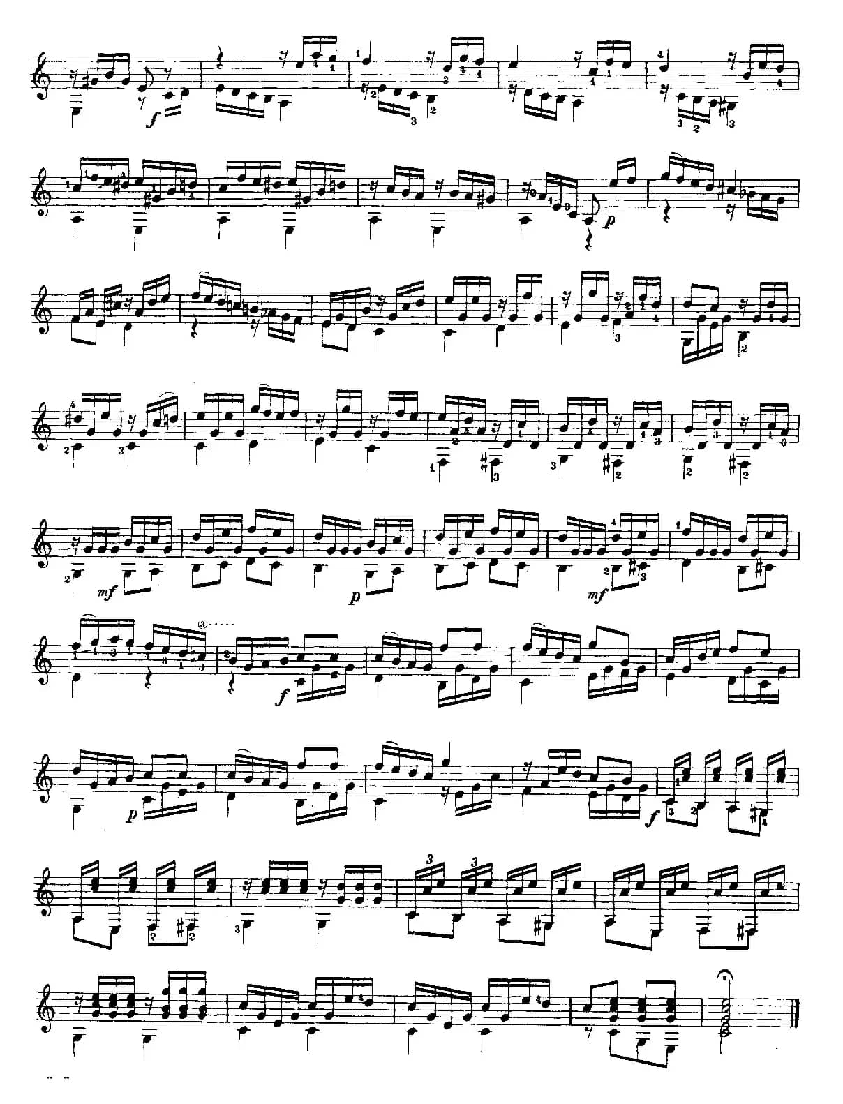 小奏鸣曲（古典吉他独奏）