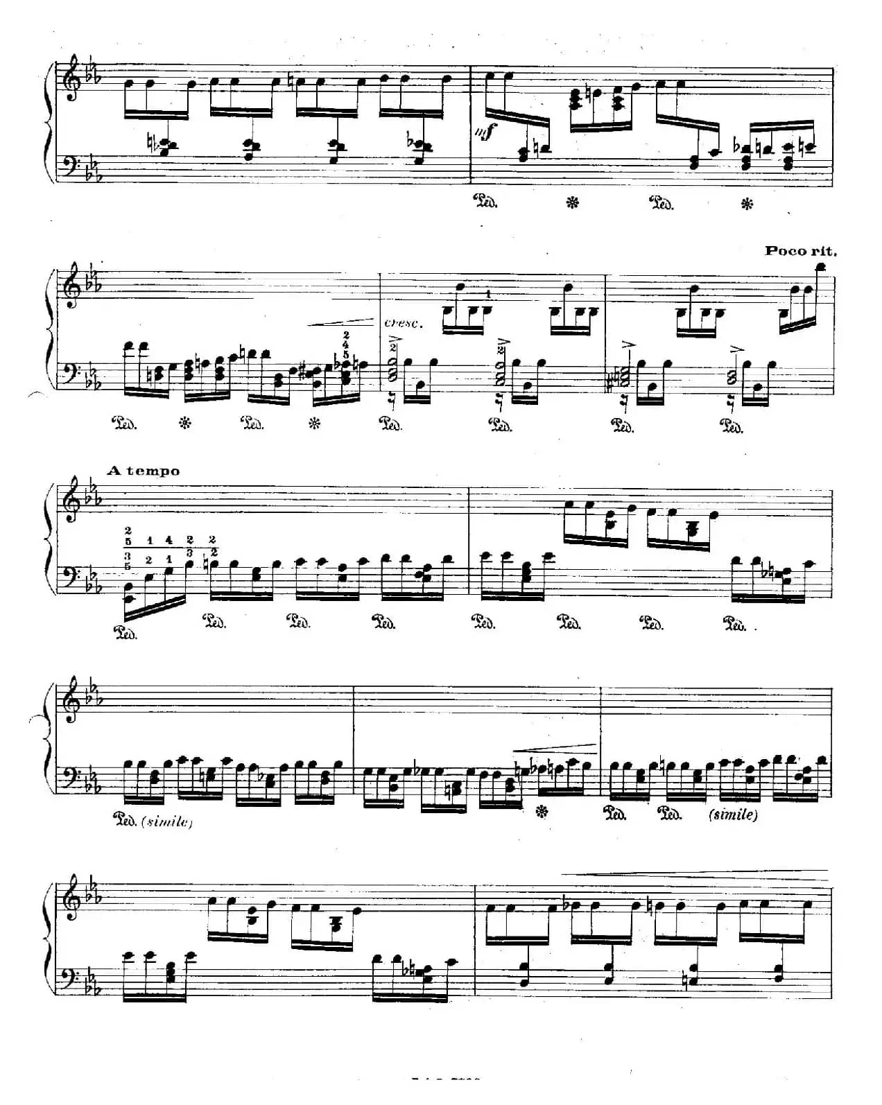 12 Etudes For The Left Hand Op.92 No.9(12首为左手而作的钢琴练习曲)