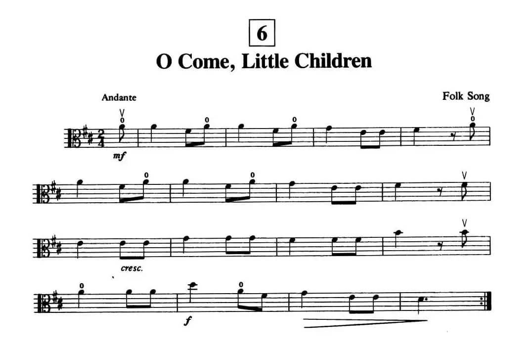 O Come,Little Children（中提琴）