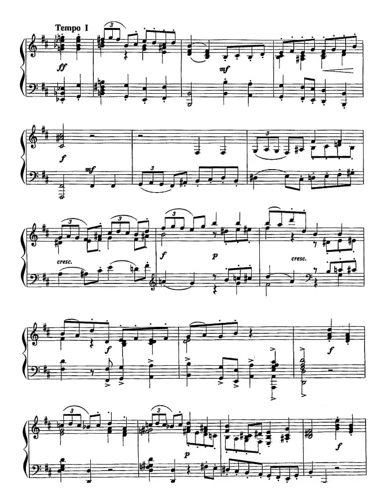 现代钢琴曲：14、加沃特舞曲