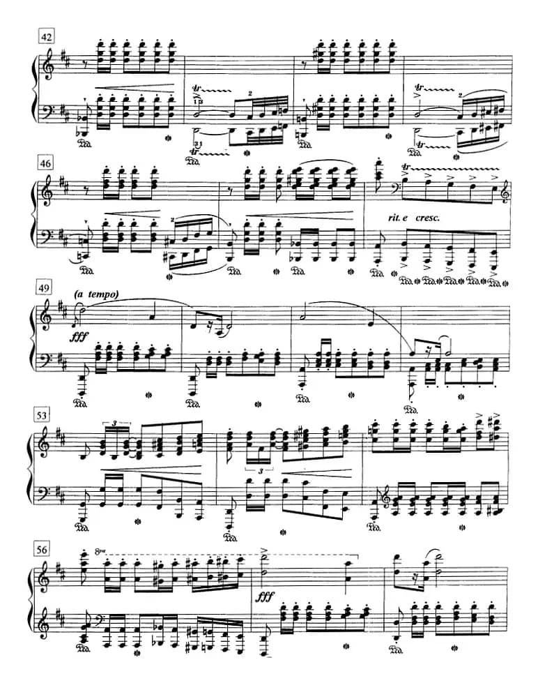 钢琴教程第八级 中外乐曲（A大调波兰舞曲 Op.40 No.1）