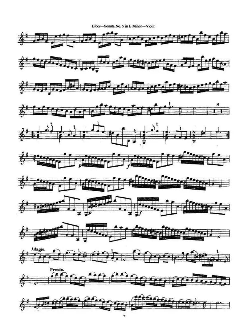 Sonata No.5 in E Minor