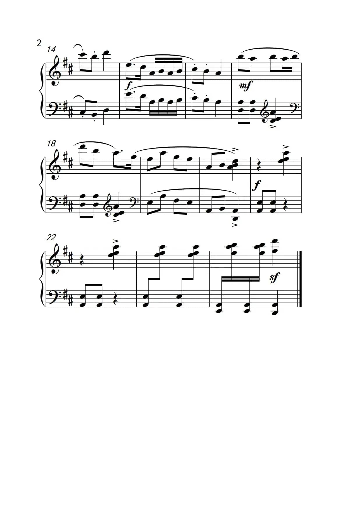 舞龙灯（约翰·汤普森 成人钢琴教程 第三册）