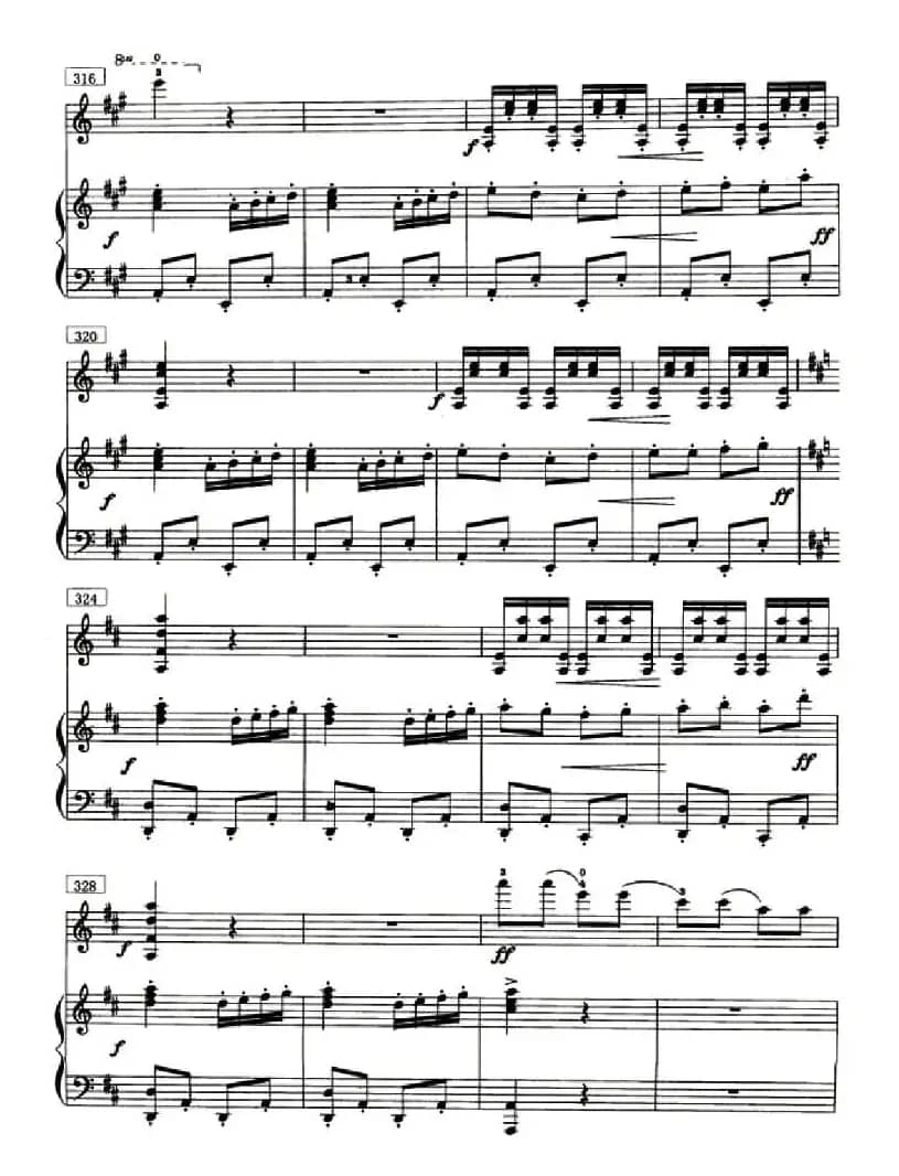 鼓声（小提琴+钢琴）