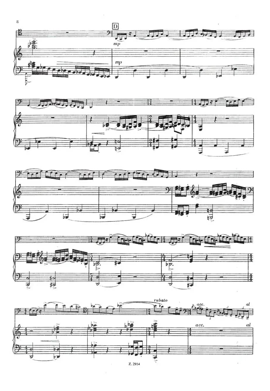 CONCERTINO（Ⅰ）（钢琴伴奏巴松协奏曲）