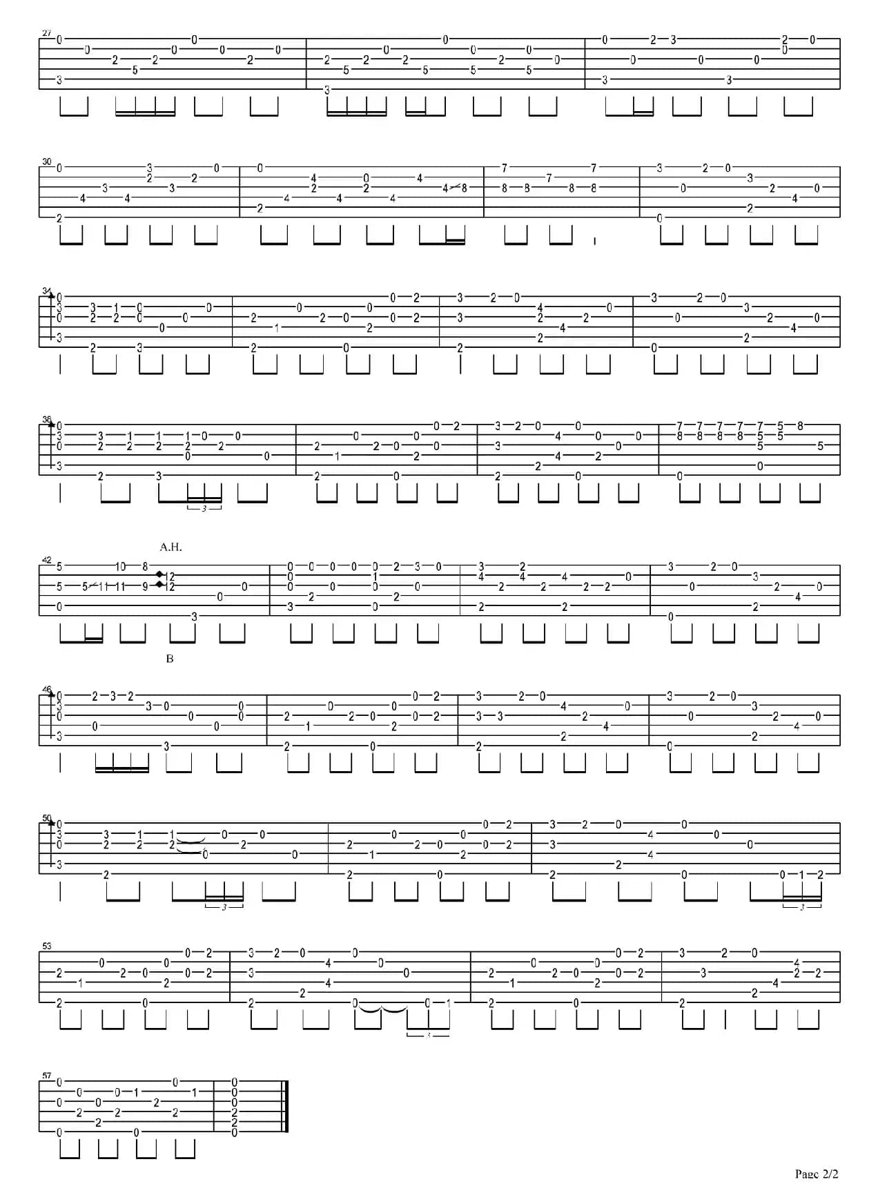 Tycho（指弹谱）