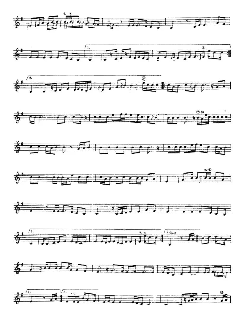 十二木卡姆：Ⅷ 乌夏克木卡姆 390——400（主旋律谱）