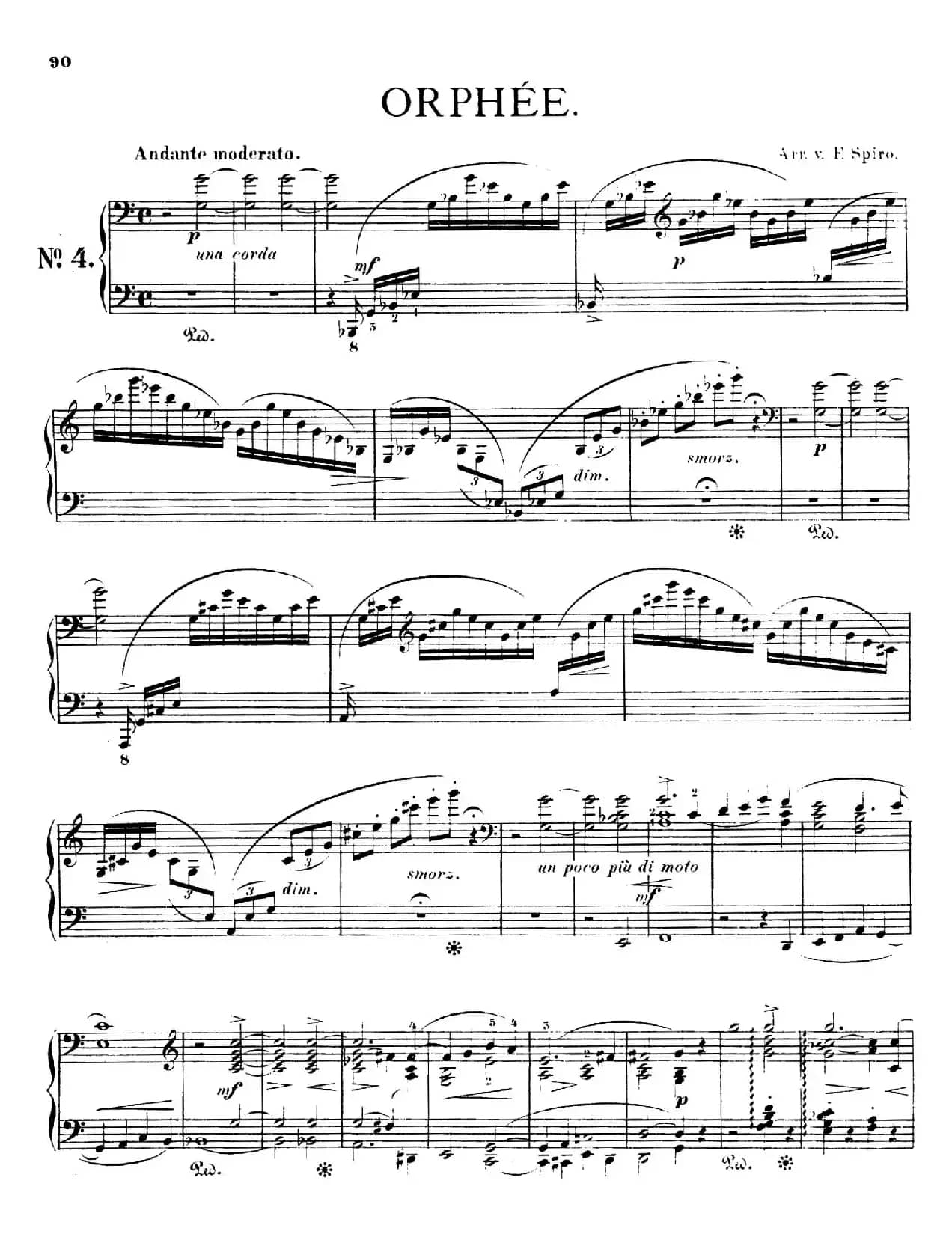 Orpheus S.98（第四交响诗）（钢琴独奏版）