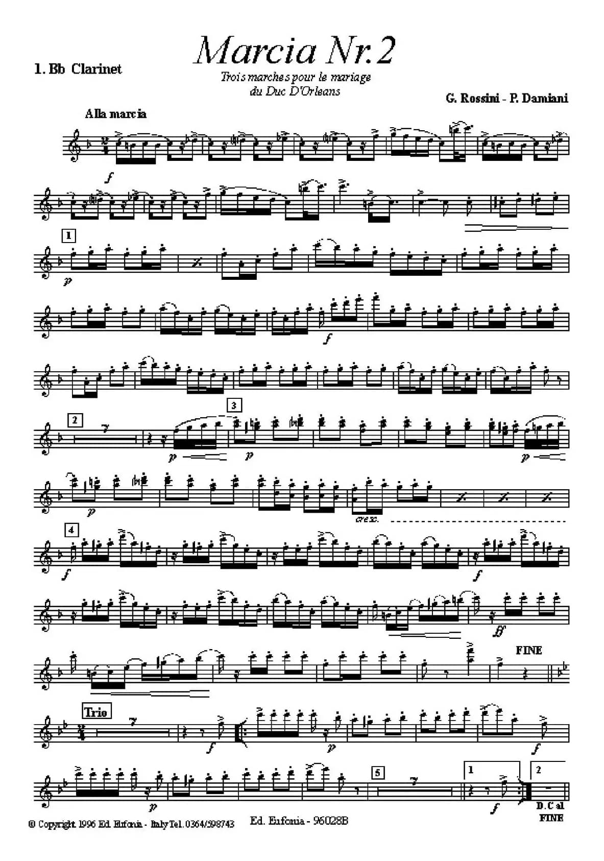 Marcia Nr 2（单簧管）