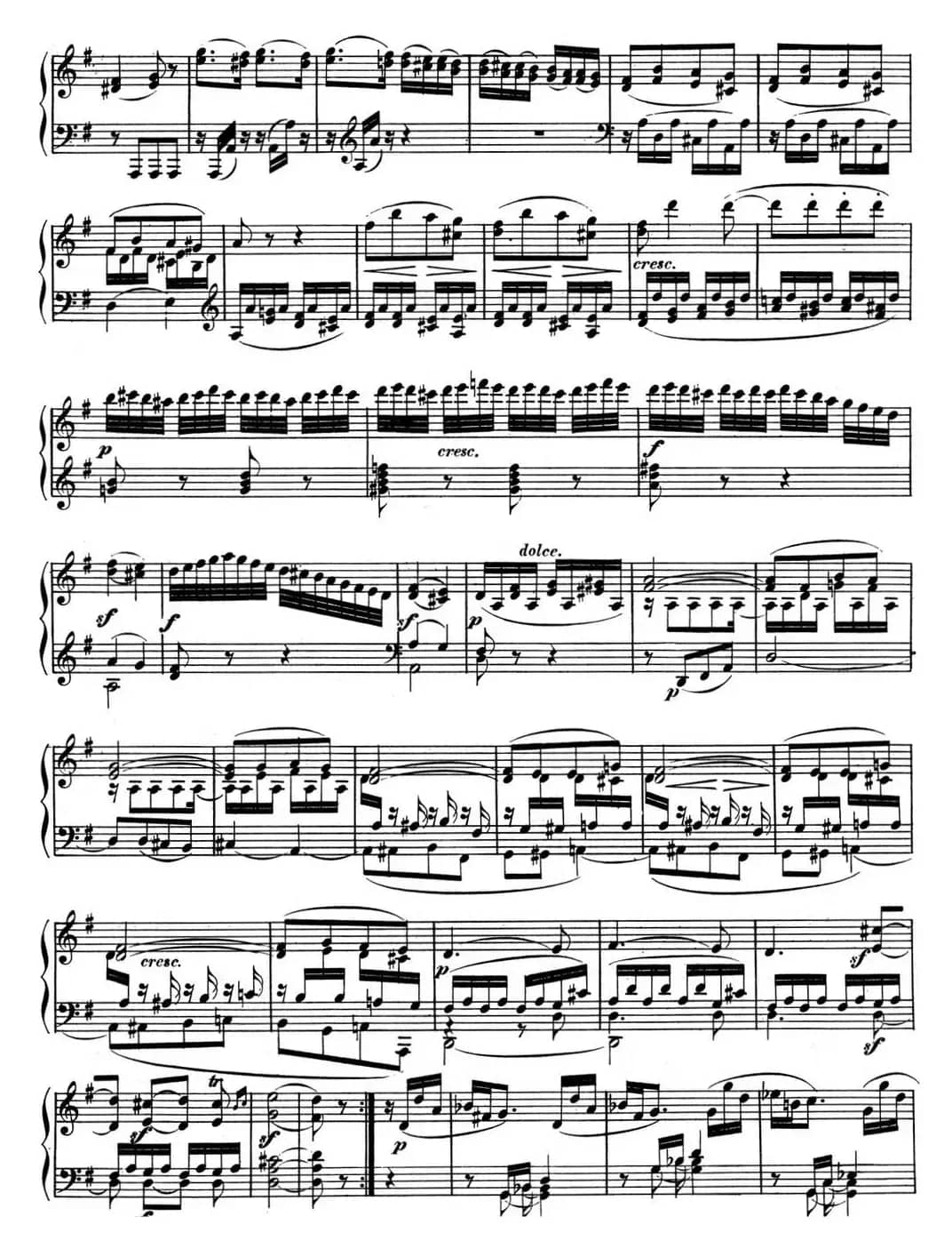 贝多芬钢琴奏鸣曲10 G大调 Op.14 No.2 G major