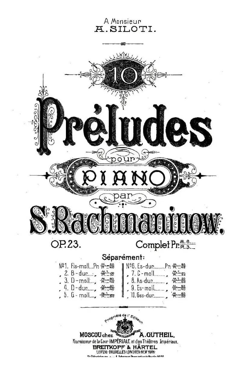 10首《前奏曲》之二（Rachmaninoff 10 Preludes, Op.23 ）