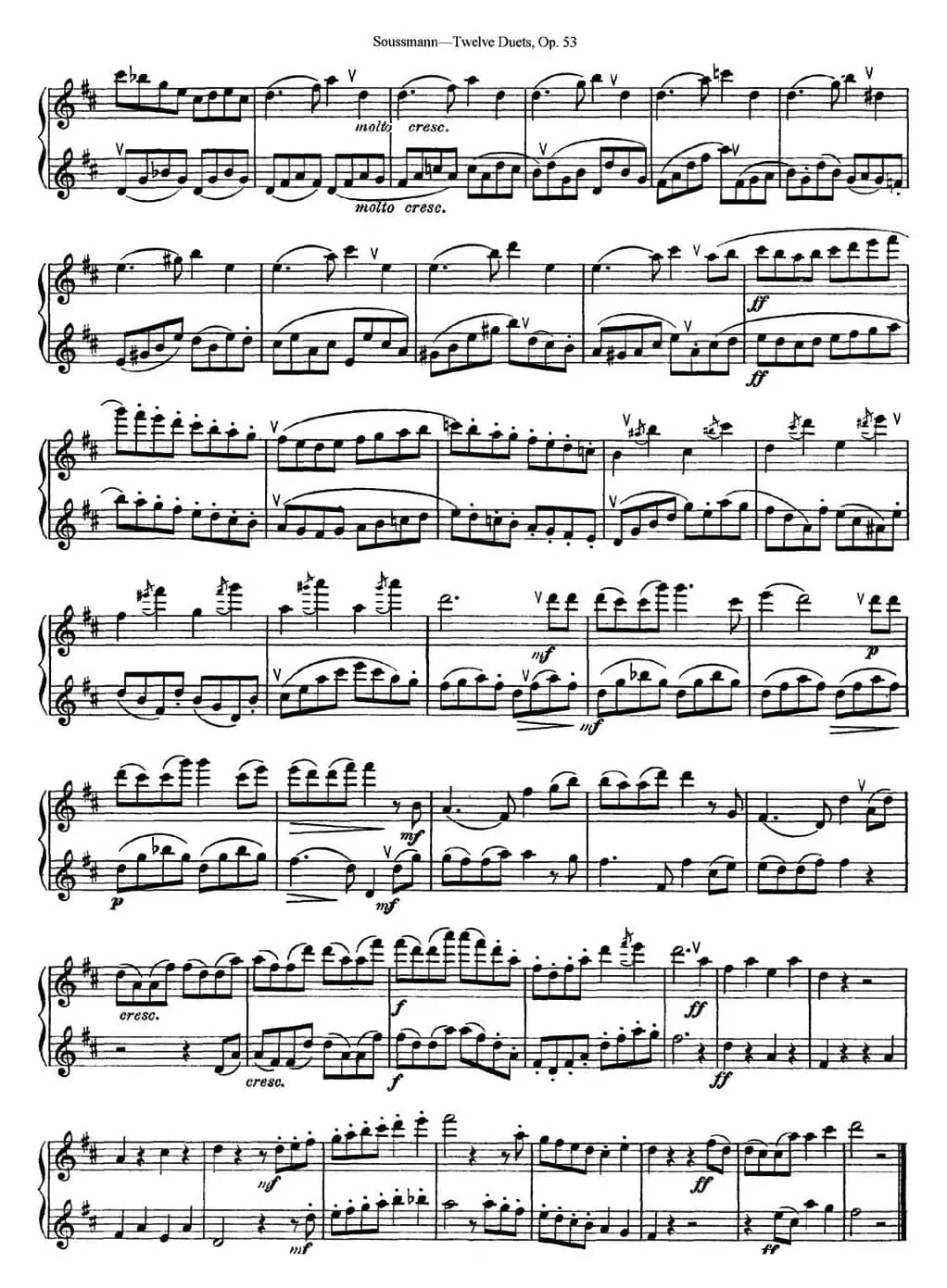 苏斯曼12首长笛重奏曲Op.53（NO.8-NO.9）