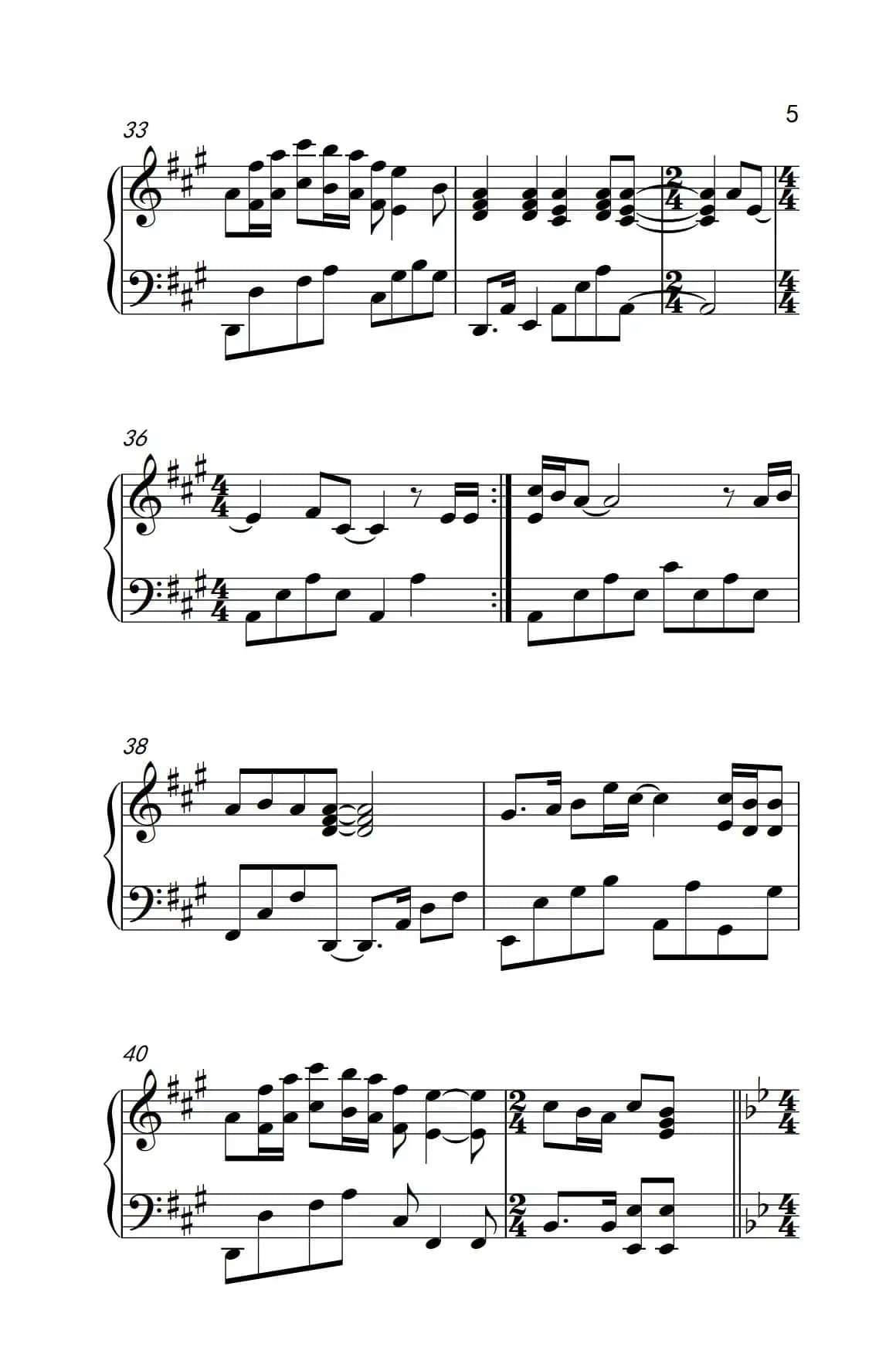 残酷月光（《弹吧音教》制谱版）