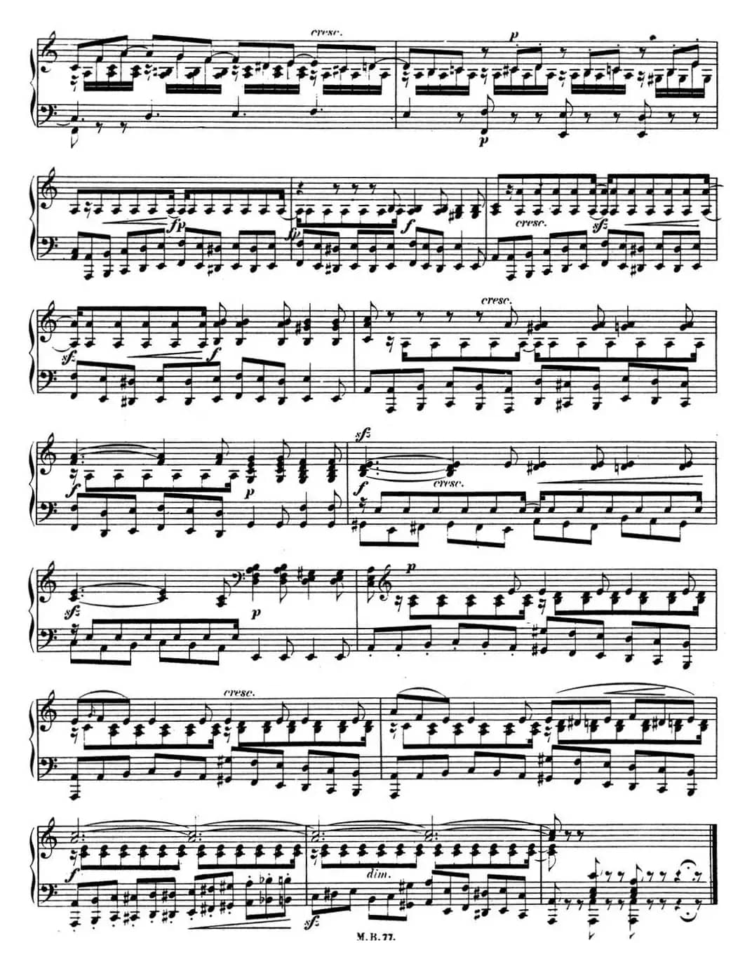 门德尔松无词歌Op.38（NO.5）