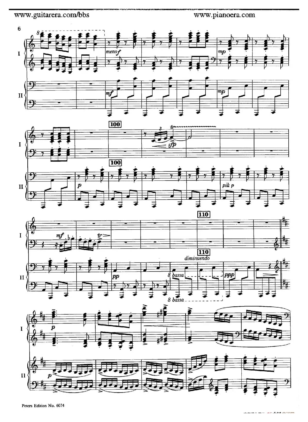 Rondo in D Major Op.87a（D大调回旋曲·双钢琴）