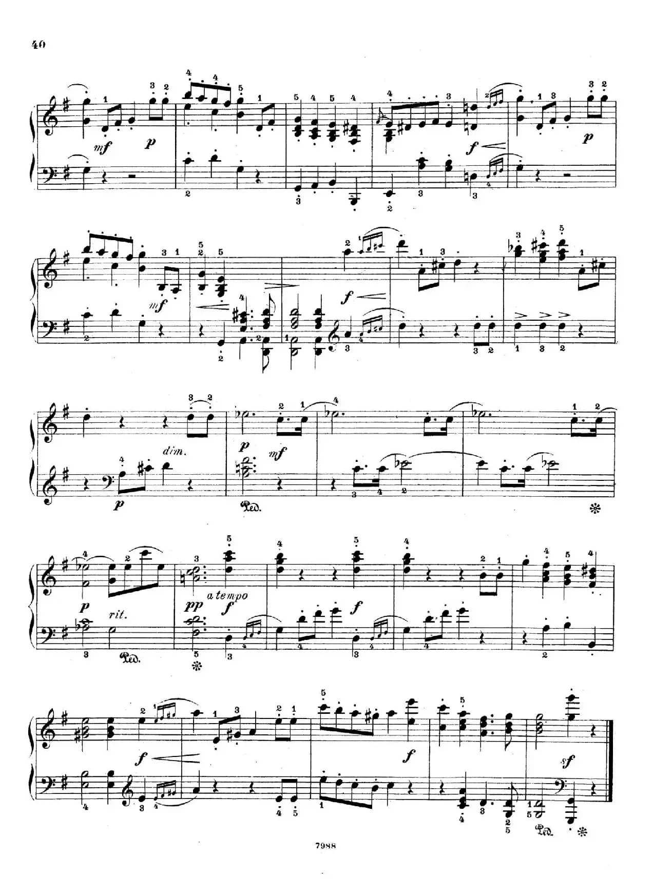 Five Sonatinas Op.70（5首钢琴小奏鸣曲·4）