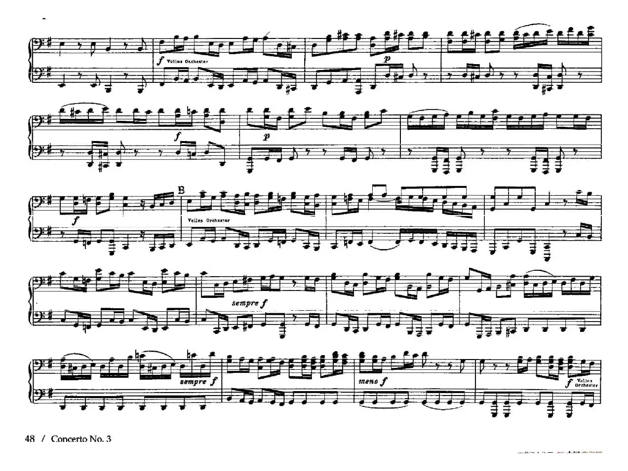 Brandenburg Concerto No.3 in G Major BWV.1048（G大调第三勃兰登堡协奏曲·四手联弹版）