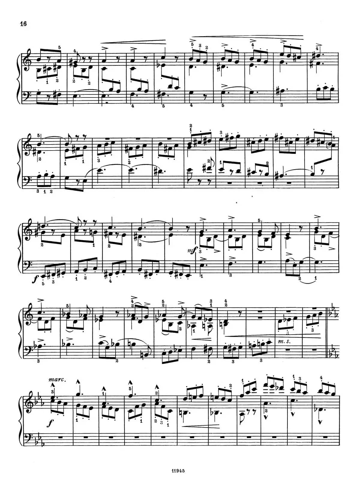 a小调第一组曲 Op.69(5、FUGA)