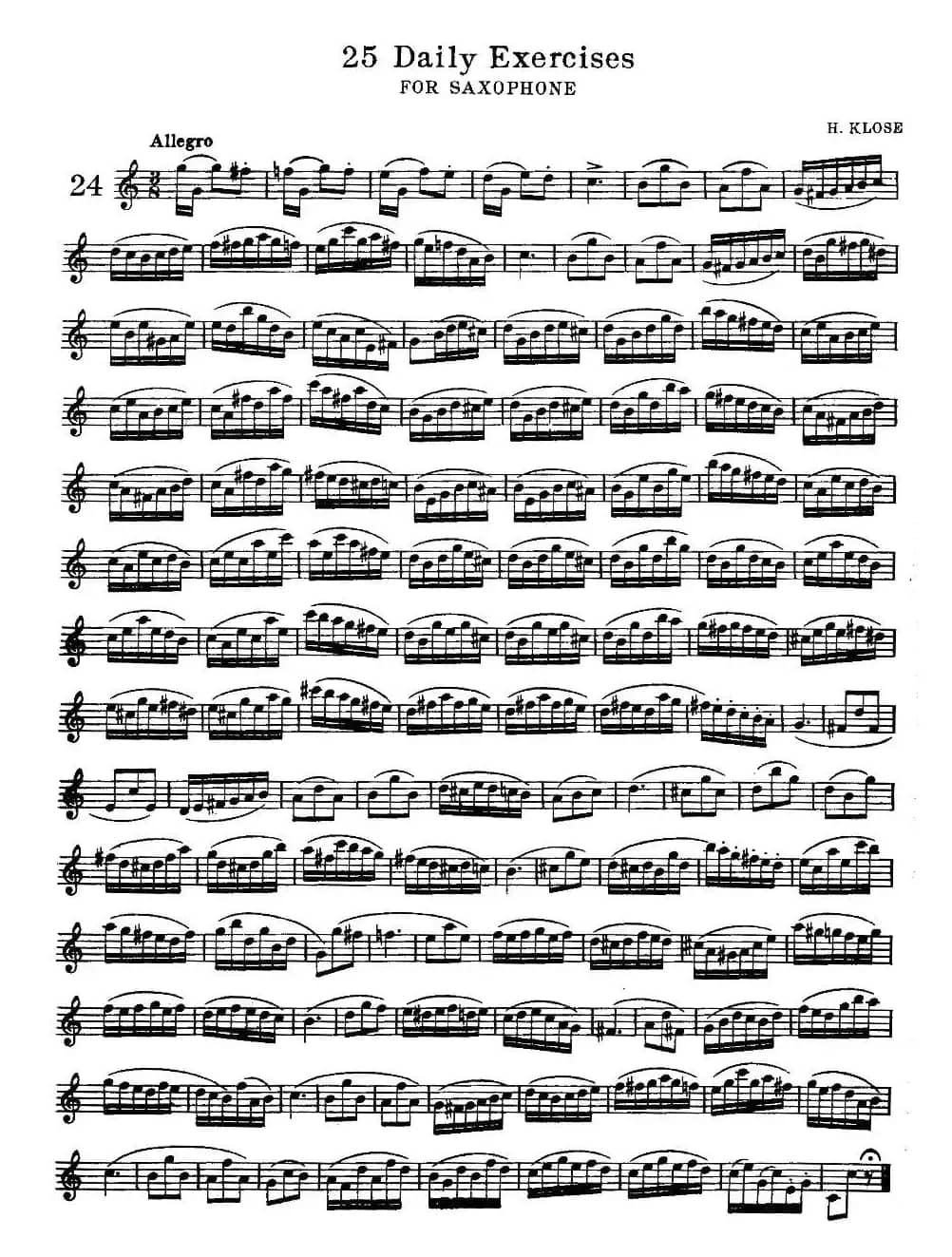 klose - 25首萨克斯练习曲（24）